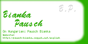 bianka pausch business card